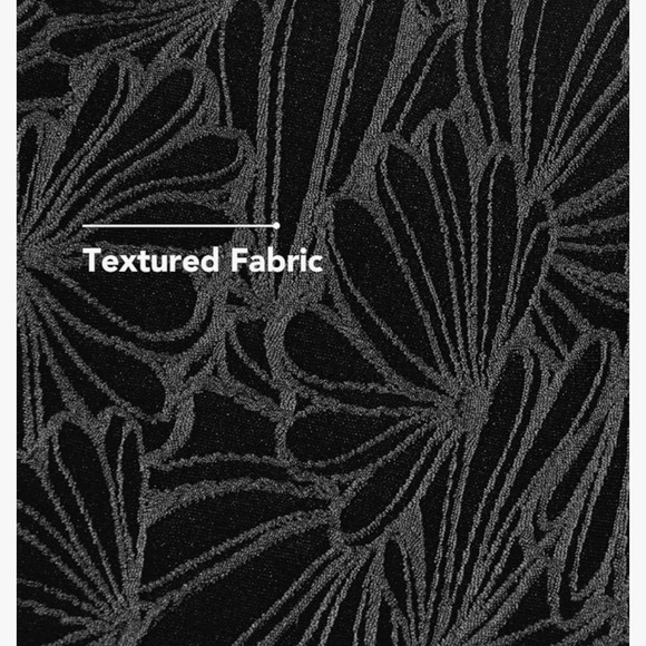 CUPSHE Women’s Black High Waisted Scalloped V Neck Bikini Set M - Picture 6 of 7